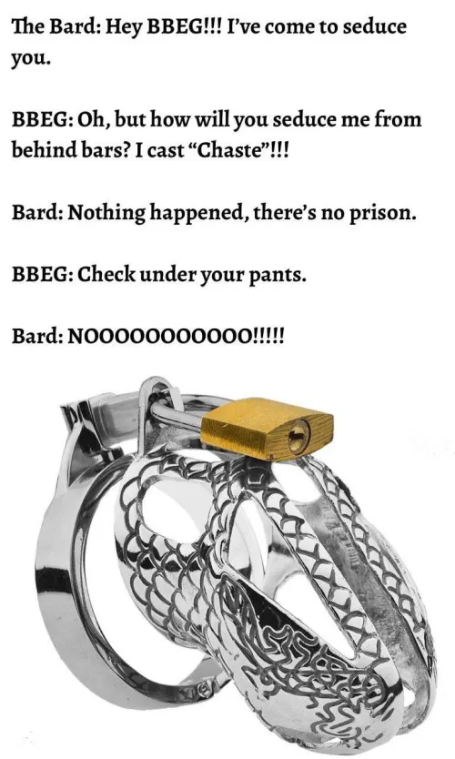 Despite all my rage. I’m still a Bard in a cage.