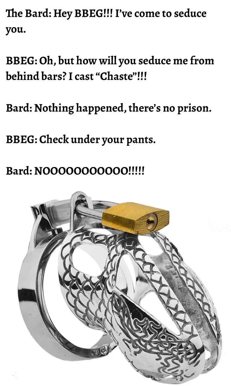 Despite all my rage. I’m still a Bard in a cage.