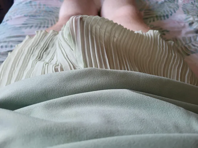 Dress, knickers, dildo.....am I forgetting anything Daddy?