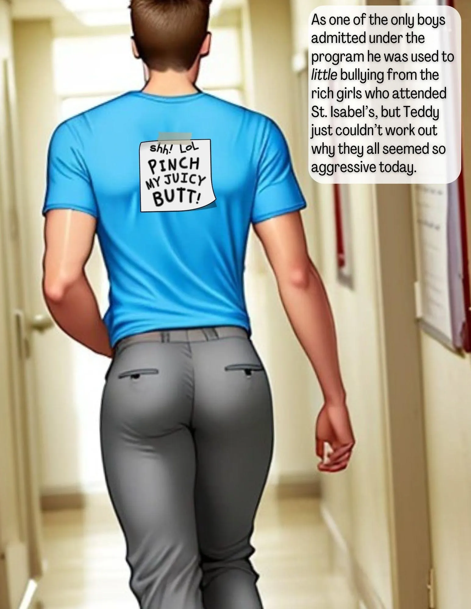 girls having fun (caption)