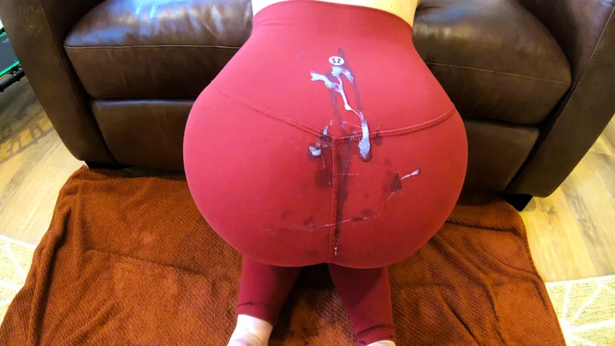 Invited my favorite student home after teaching Yoga and needless to say he really, REALLY, enjoyed these Lululemon leggings