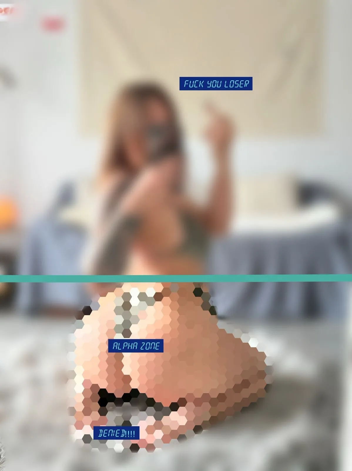 My ass dominates you even when pixelated