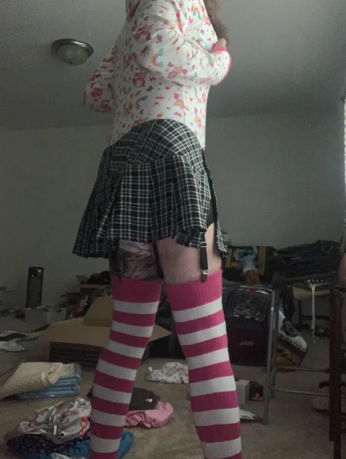 My new skirt, is my diaper peeking 🫣