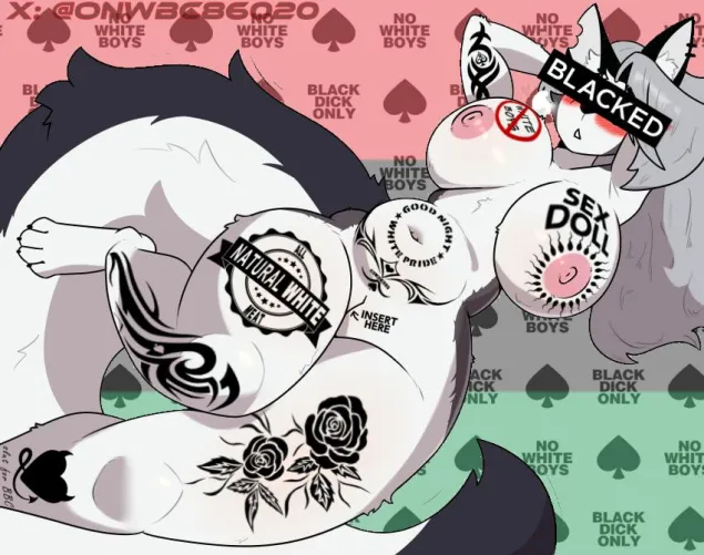 On one of her trips to the human world, She had a very particular run-in with two black men, since then, she knows her place and wh*tebois place 🖤♠️