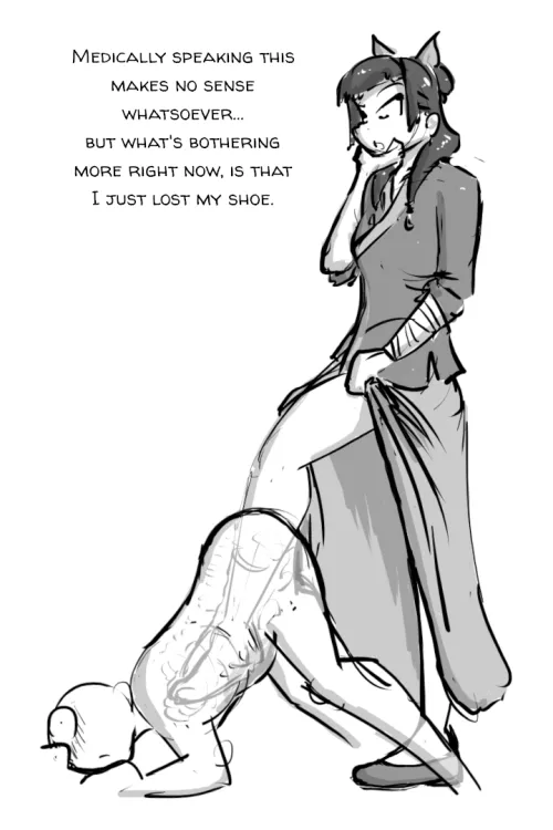 Ah yes, losing shoes is a common problem in this situation.