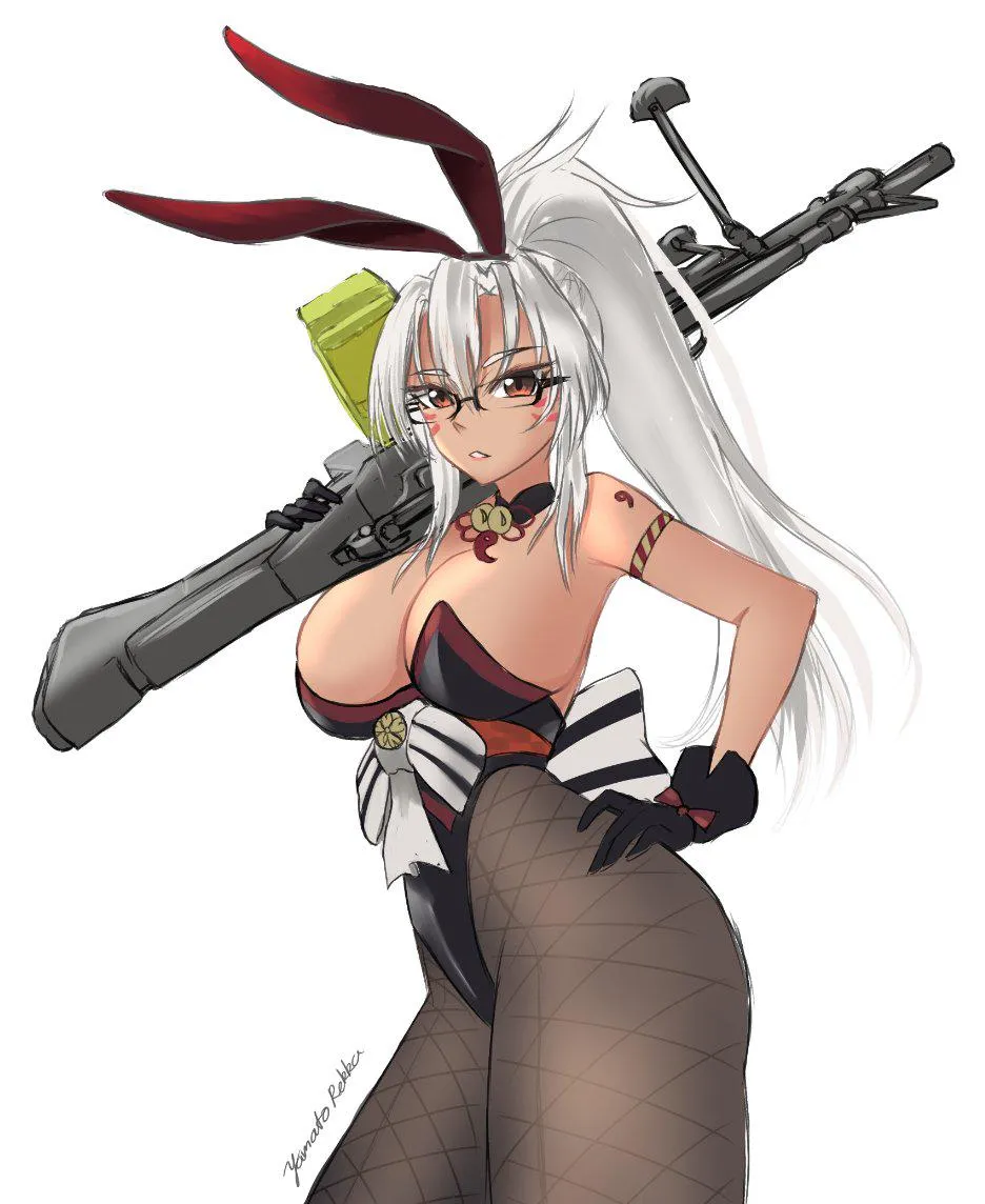 Bunny Musashi with an M60 (Yamato Rekka) [KanColle]