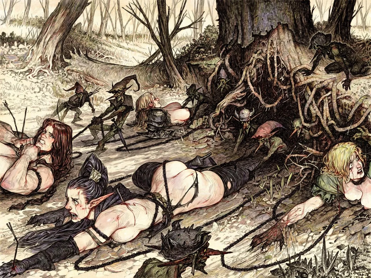 Dragged to the Goblin Cave (The Sabu)