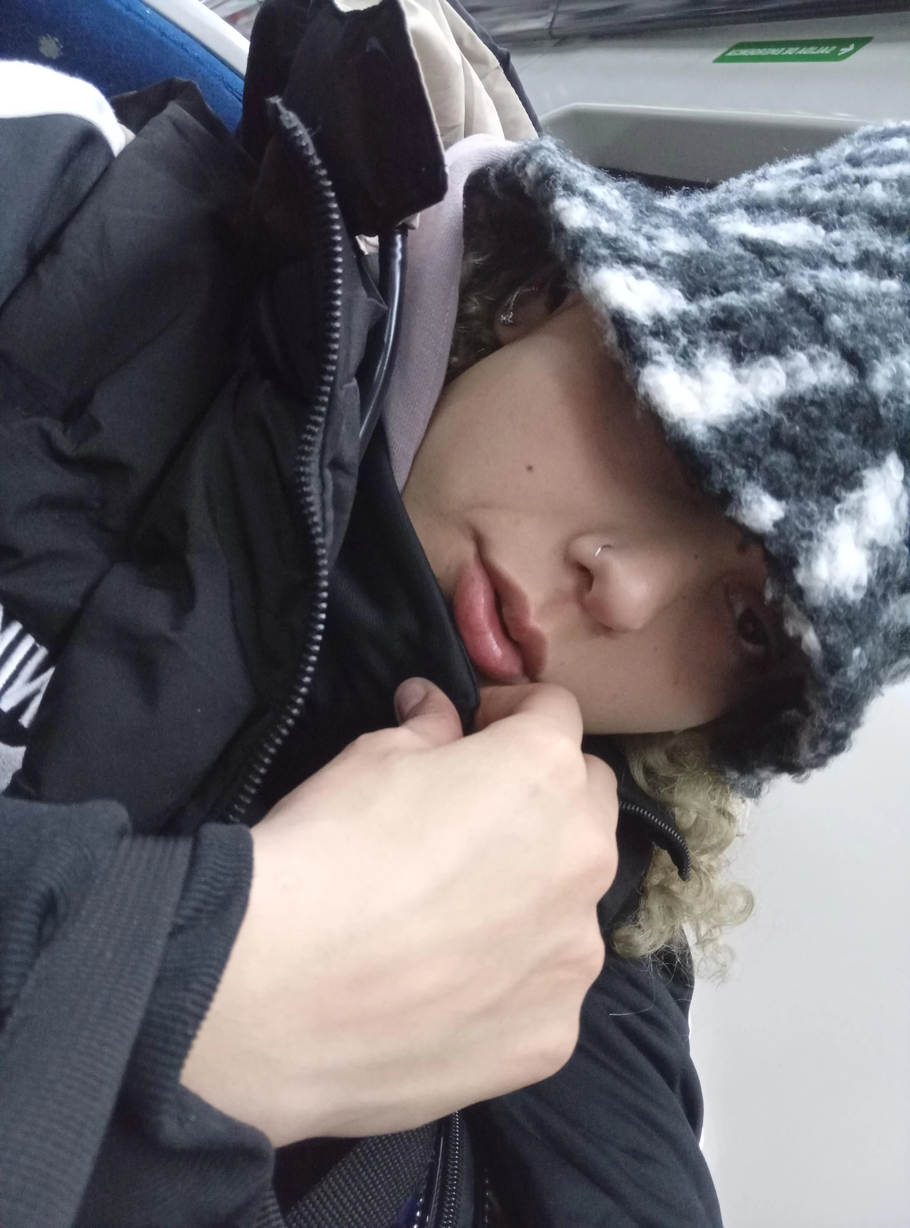 Not even the cold can take away your craving to taste my lips dominant and sexy