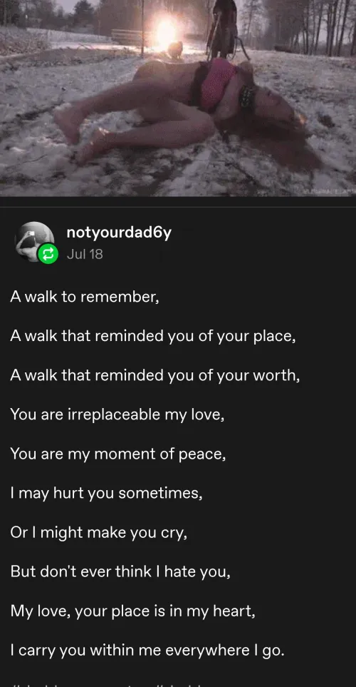 A walk to remember