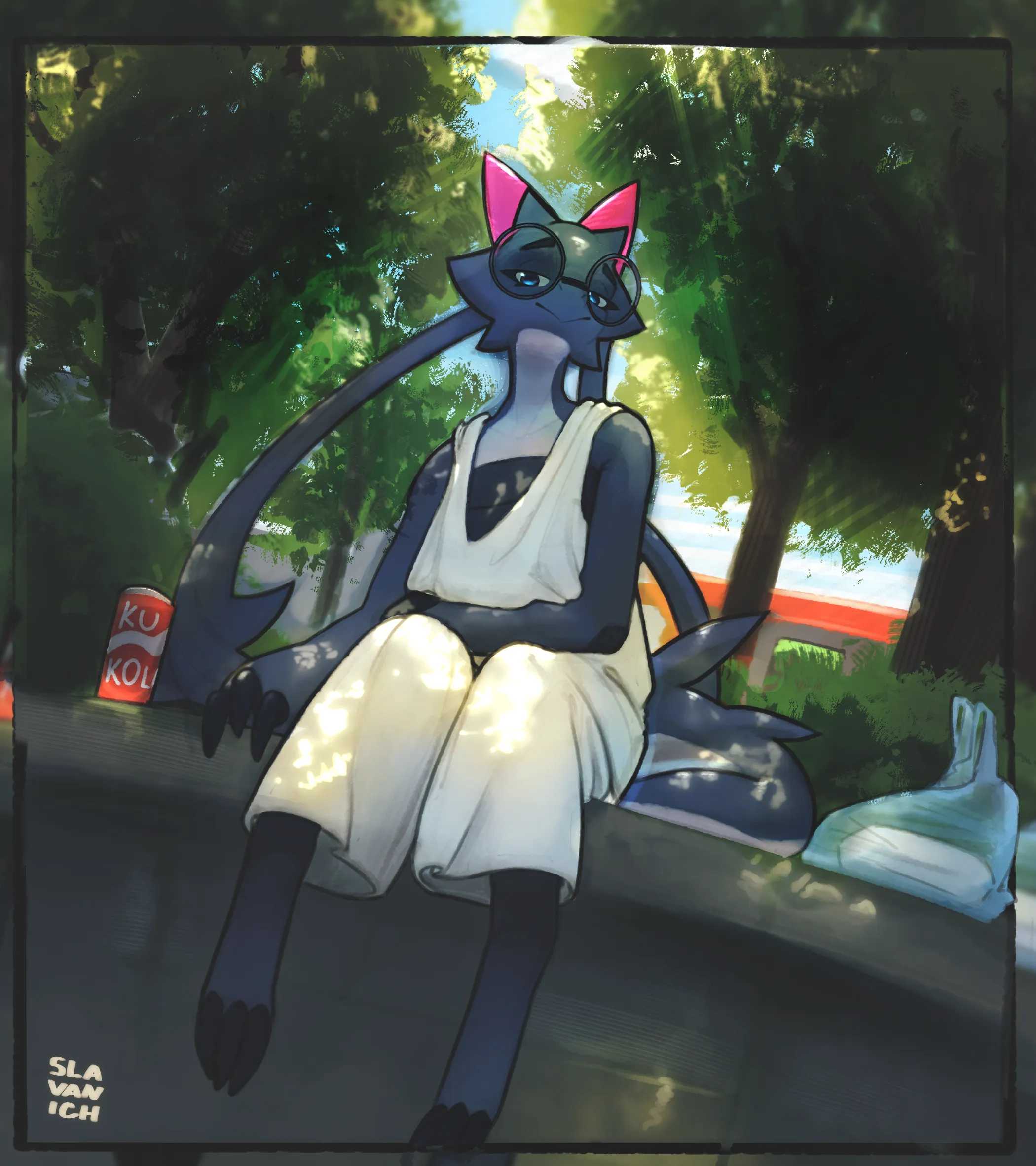 Art fight drawing for Kuki (slavanich) [F]