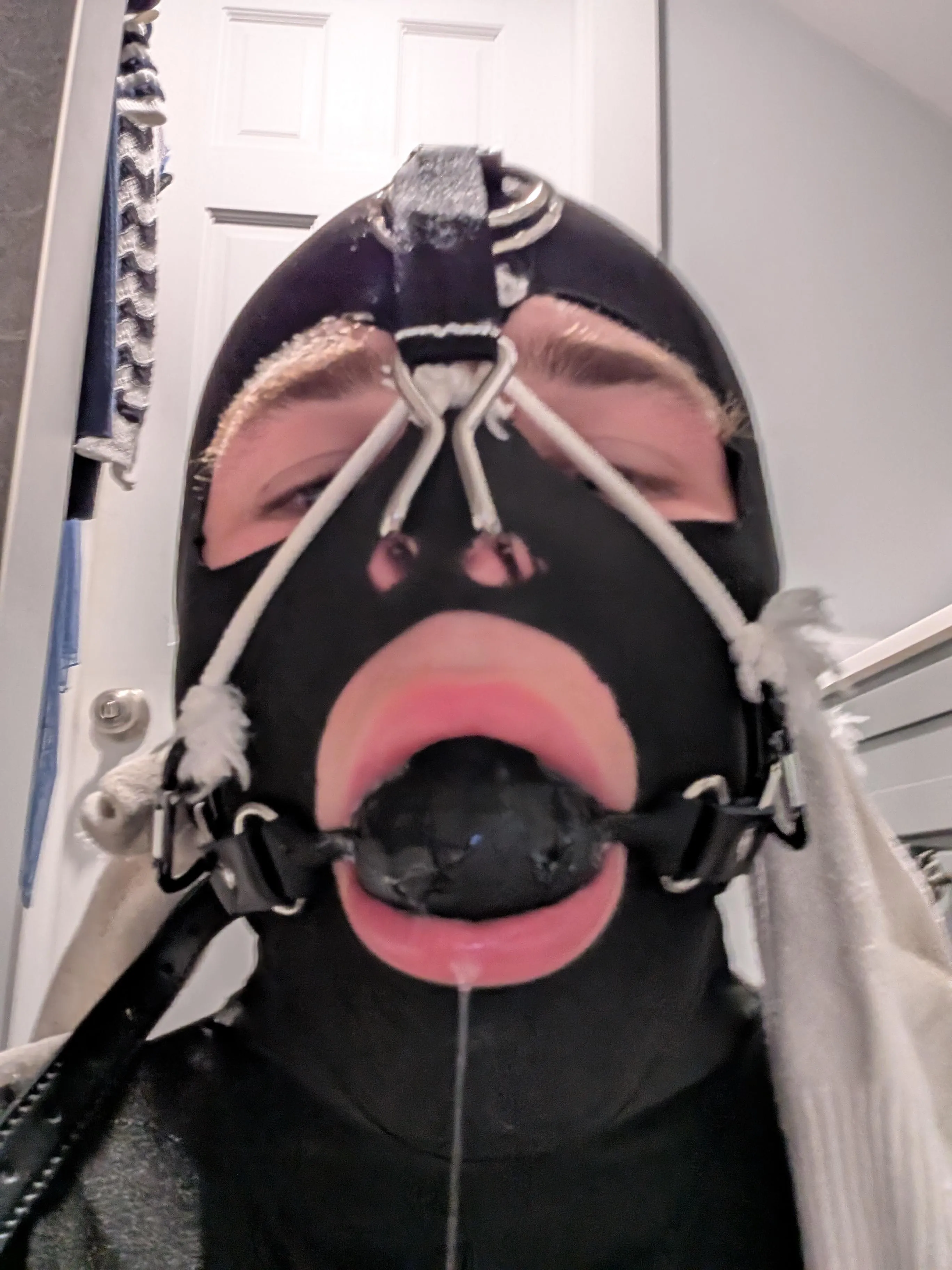 Close up view of the nosehook