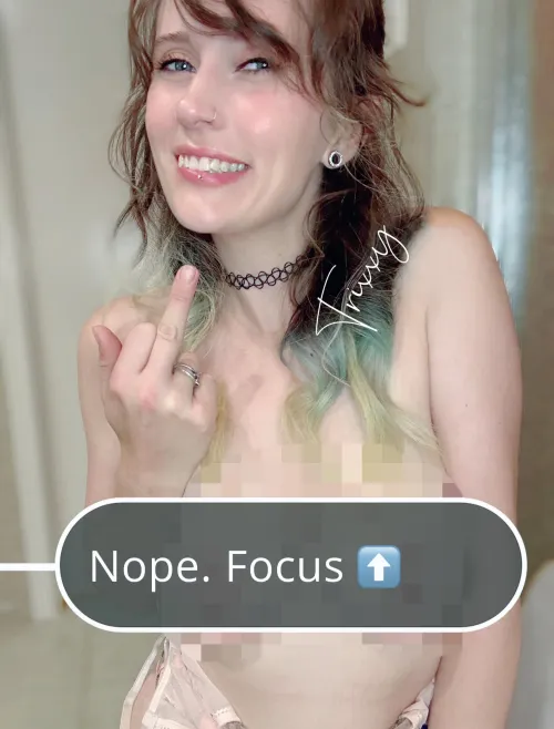 I said FOCUS, not drool, silly beta. 🖕🏻