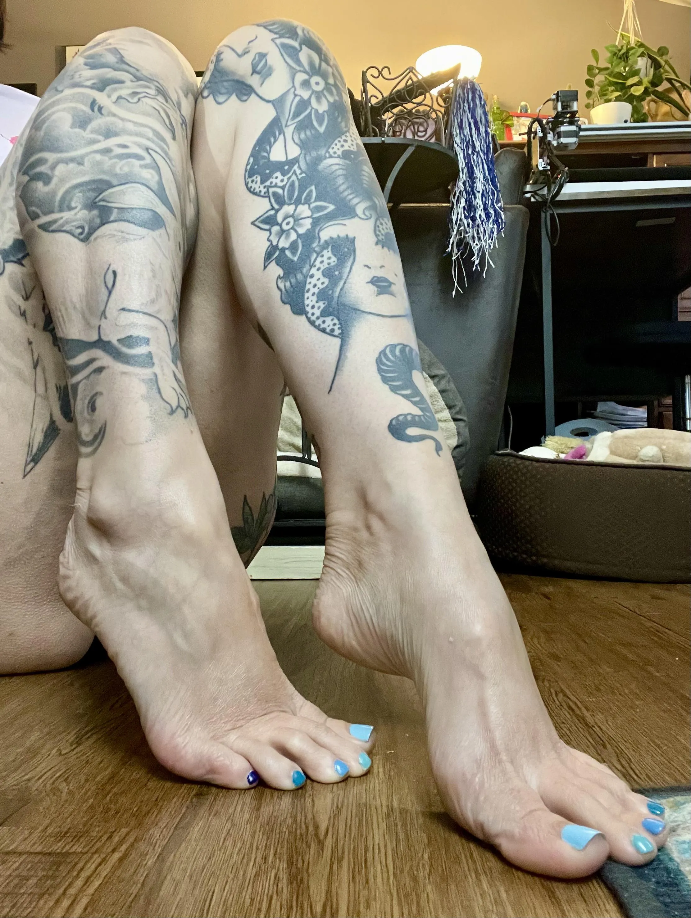 Just a girl and her feet… and your attention.
