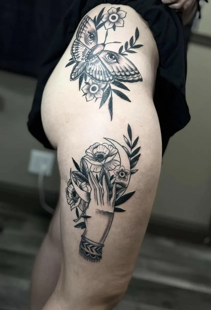 Like my tattoo and the side profile of my ass