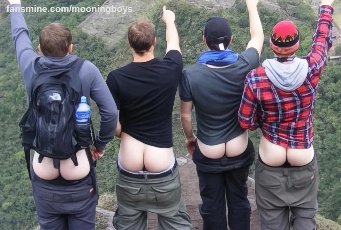 Mooning Canadian friends in public