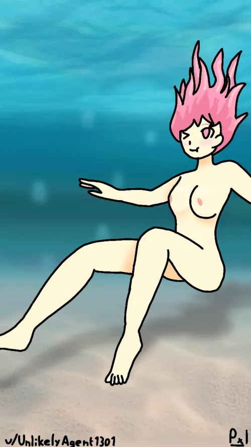 Natsuki goes swimming! (OC: Me)