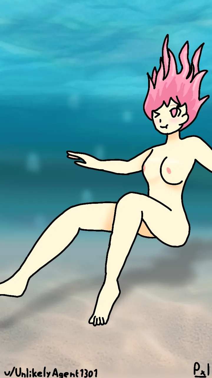 Natsuki goes swimming! (OC: Me)