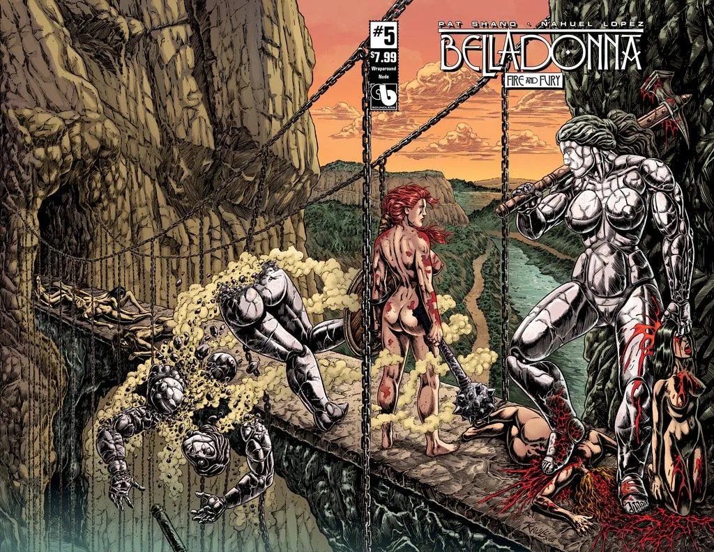 Now I wish there was a Belladonna videogame, the cover is hardcore [Belladonna: Fire & Fury (2018) #5 Wraparound cover].