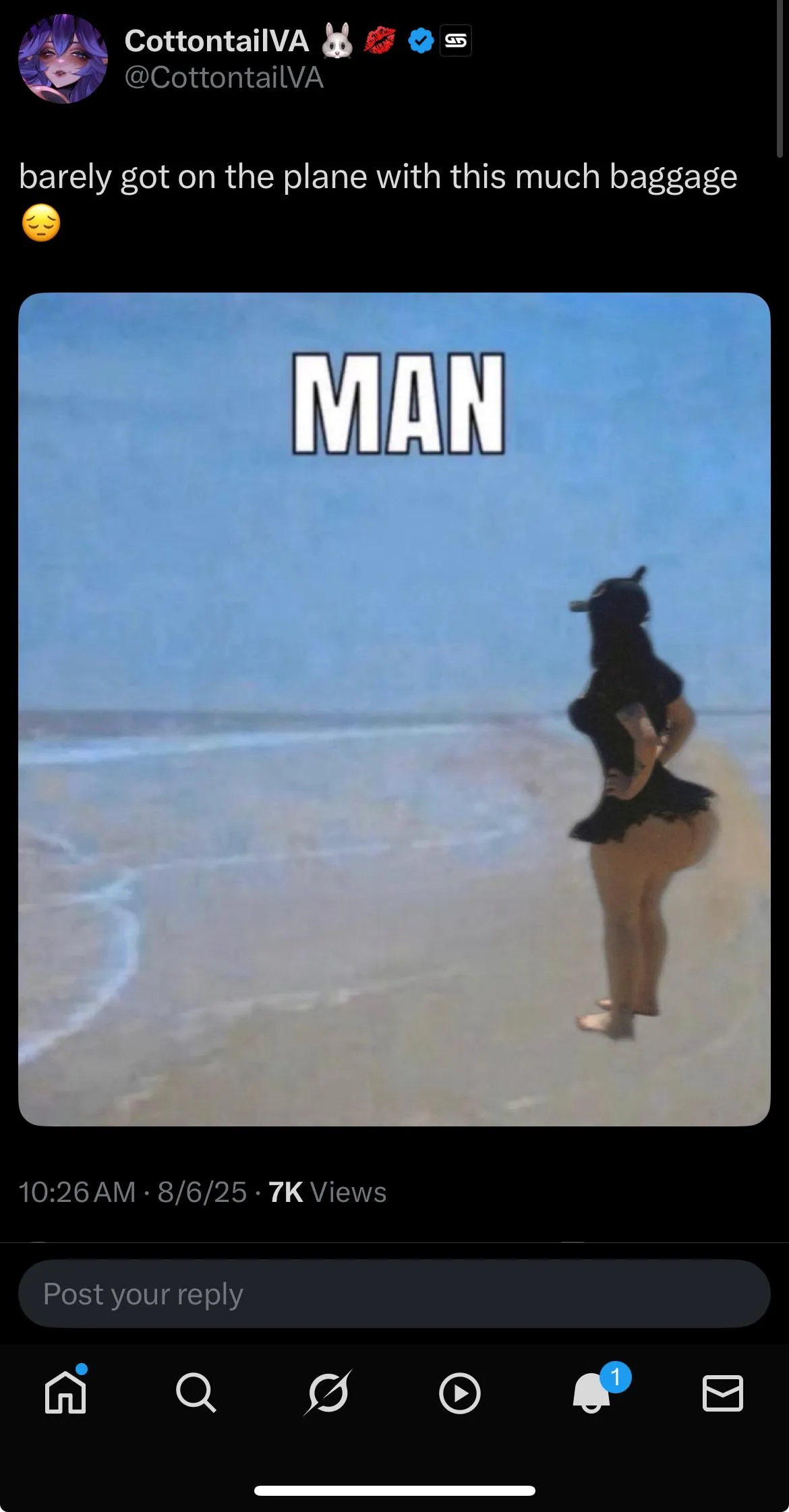 Now that is what you call EXTRA thick if but I hope you have a nice flight back to  Canada my oshi 💜😊🥰