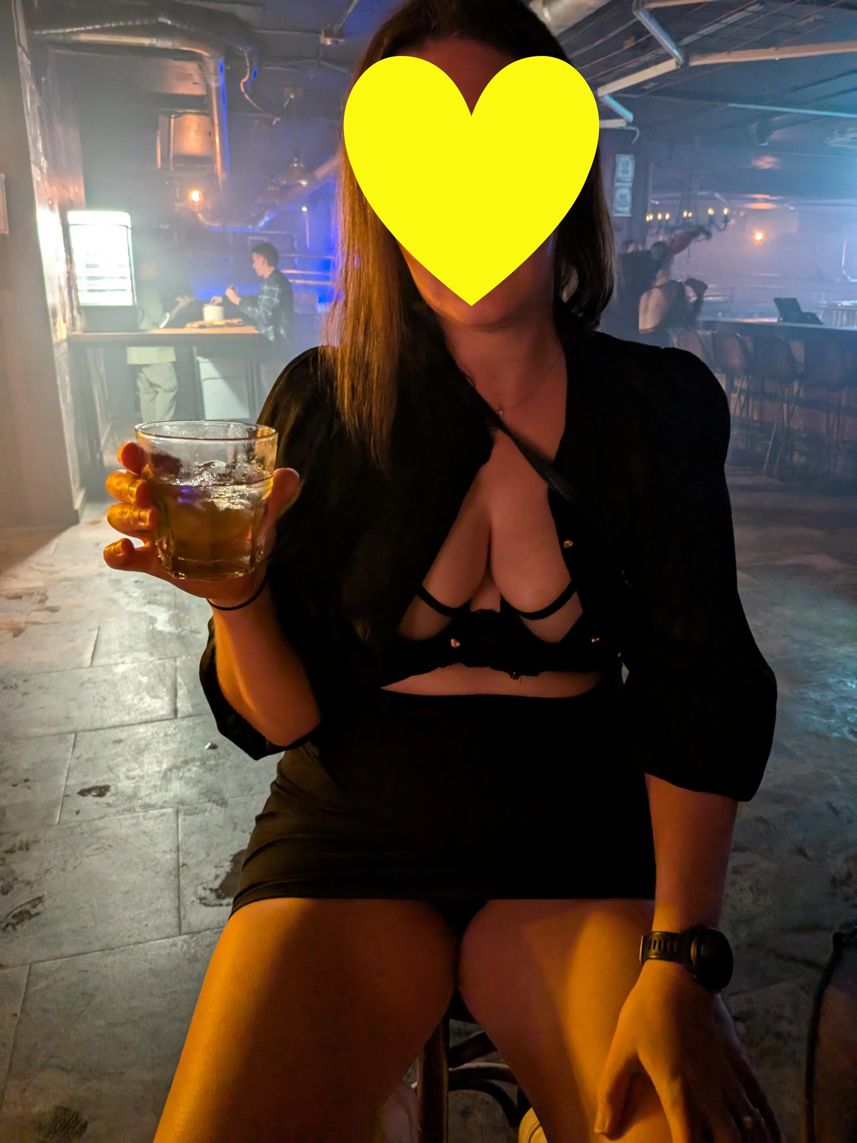 Our night on the town, showing just enough