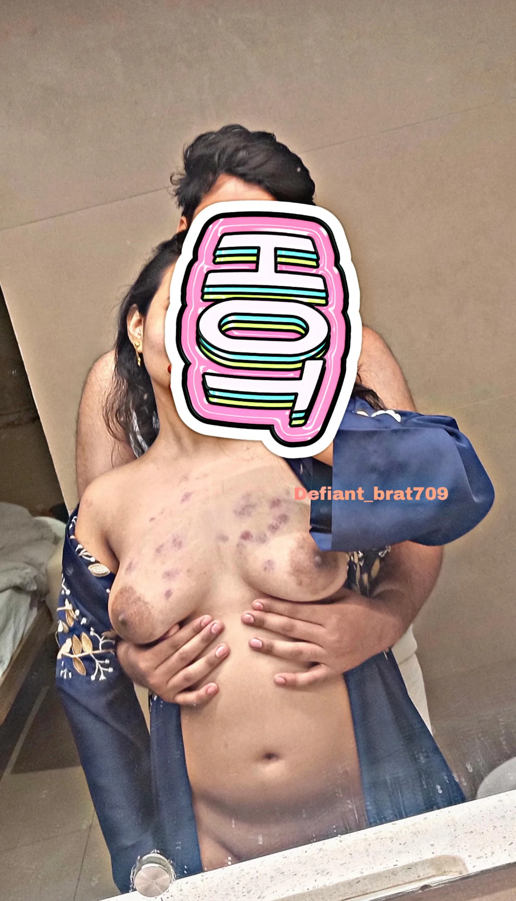 Showing off how he marked me like his personal canvas