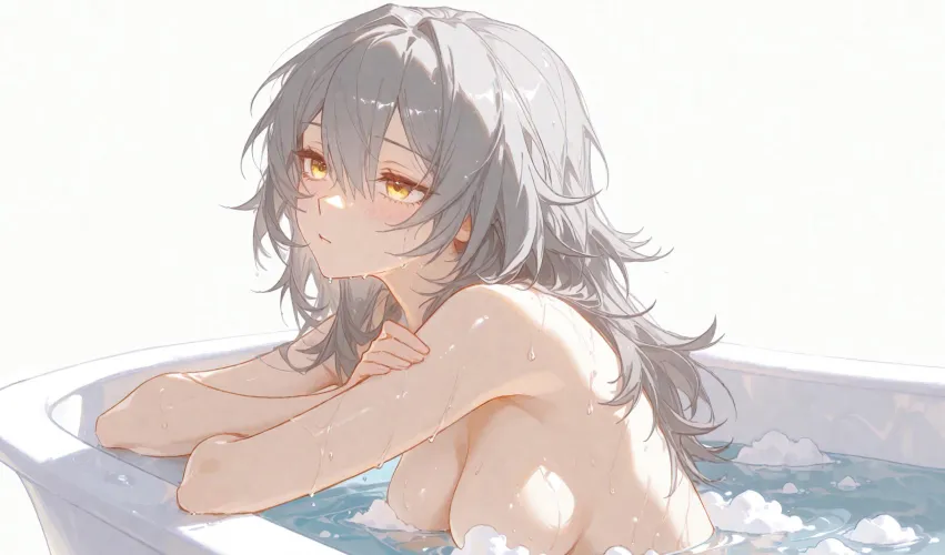 The baseballer taking a bath (by tarqota)