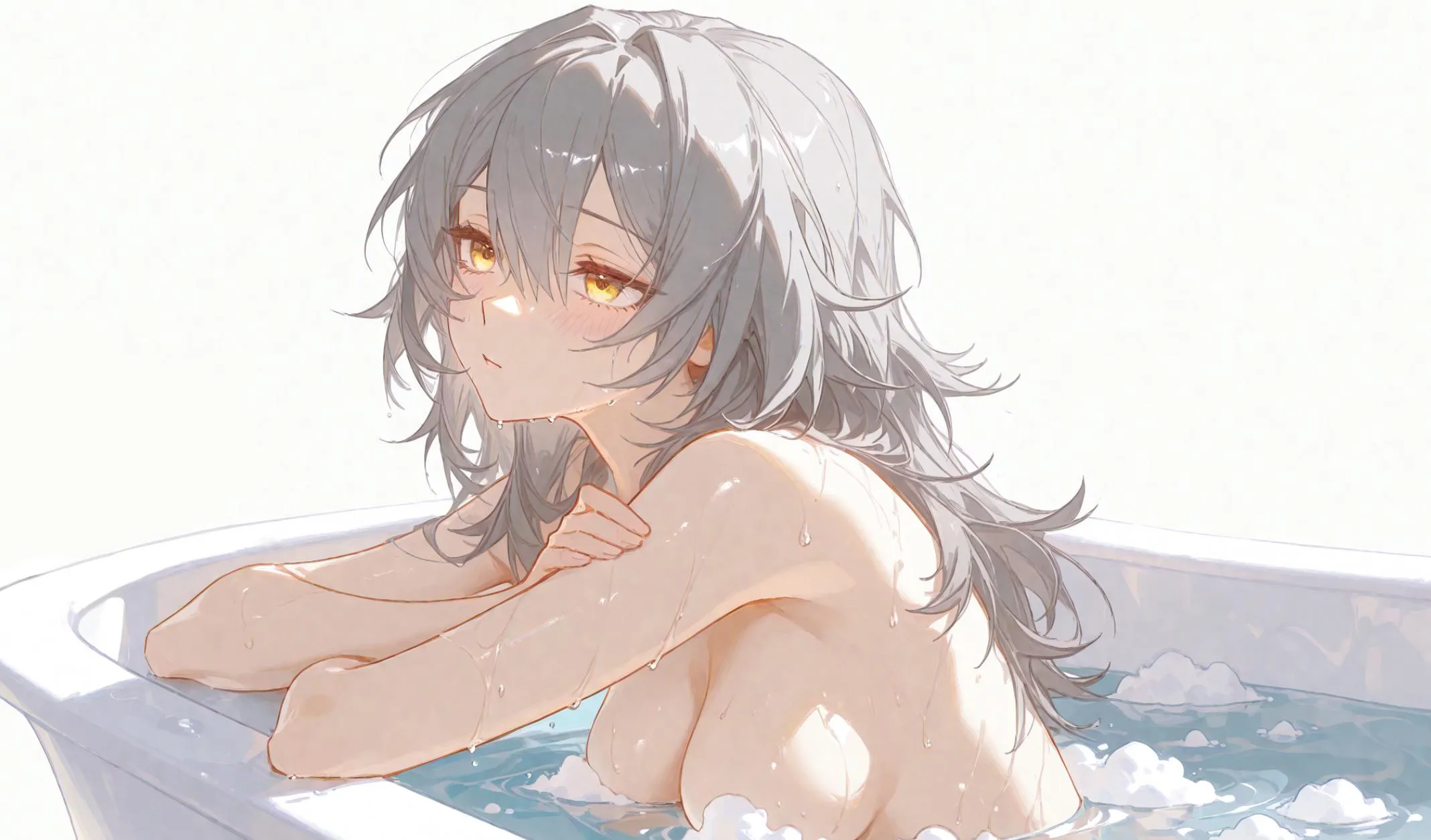 The baseballer taking a bath (by tarqota)