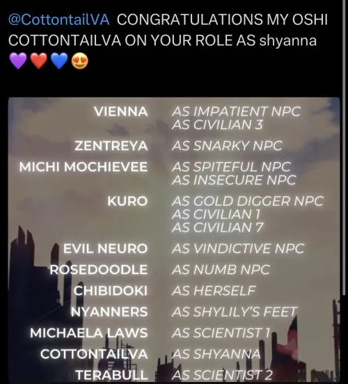 You did a very good job my oshi💜💜💜💜💜💜💜💜💜💜for voicing in shyanna in shylily.