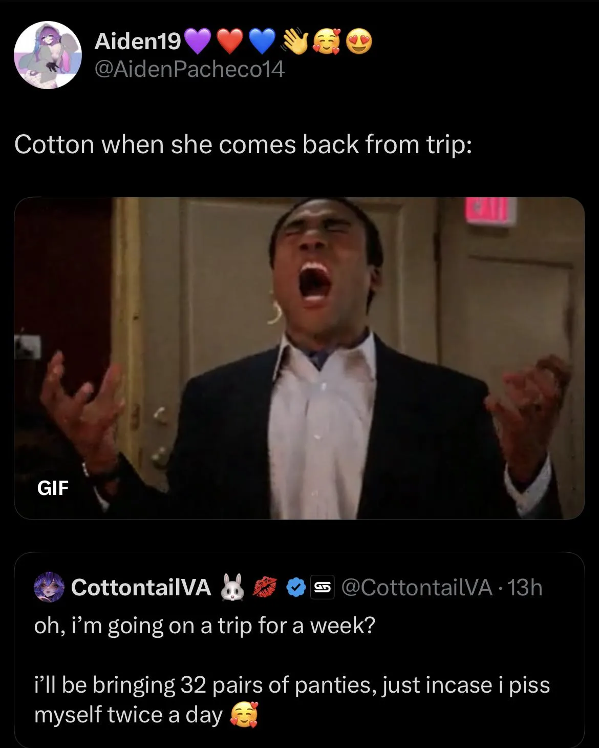 Yup let’s hope nothing bad happens when she comes back 🙏🙏🙏🙏