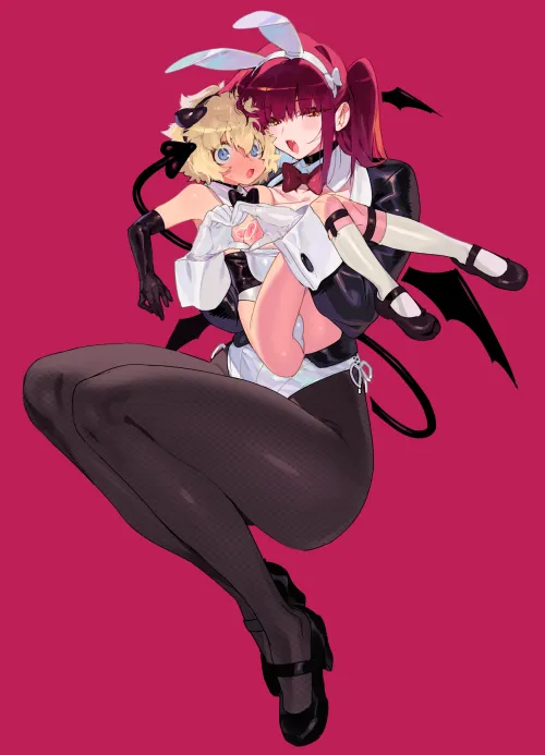 A succubus in a bunny suit (Chomoran)