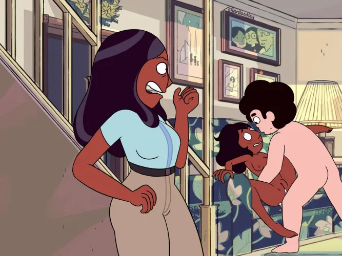 Connie and Steven were just finishing up