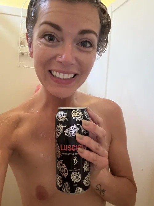 Shower beer Sunday! Go big or go home!