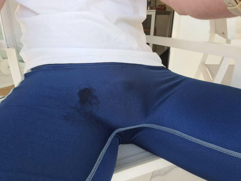 This always happens when wearing thin spandex shorts