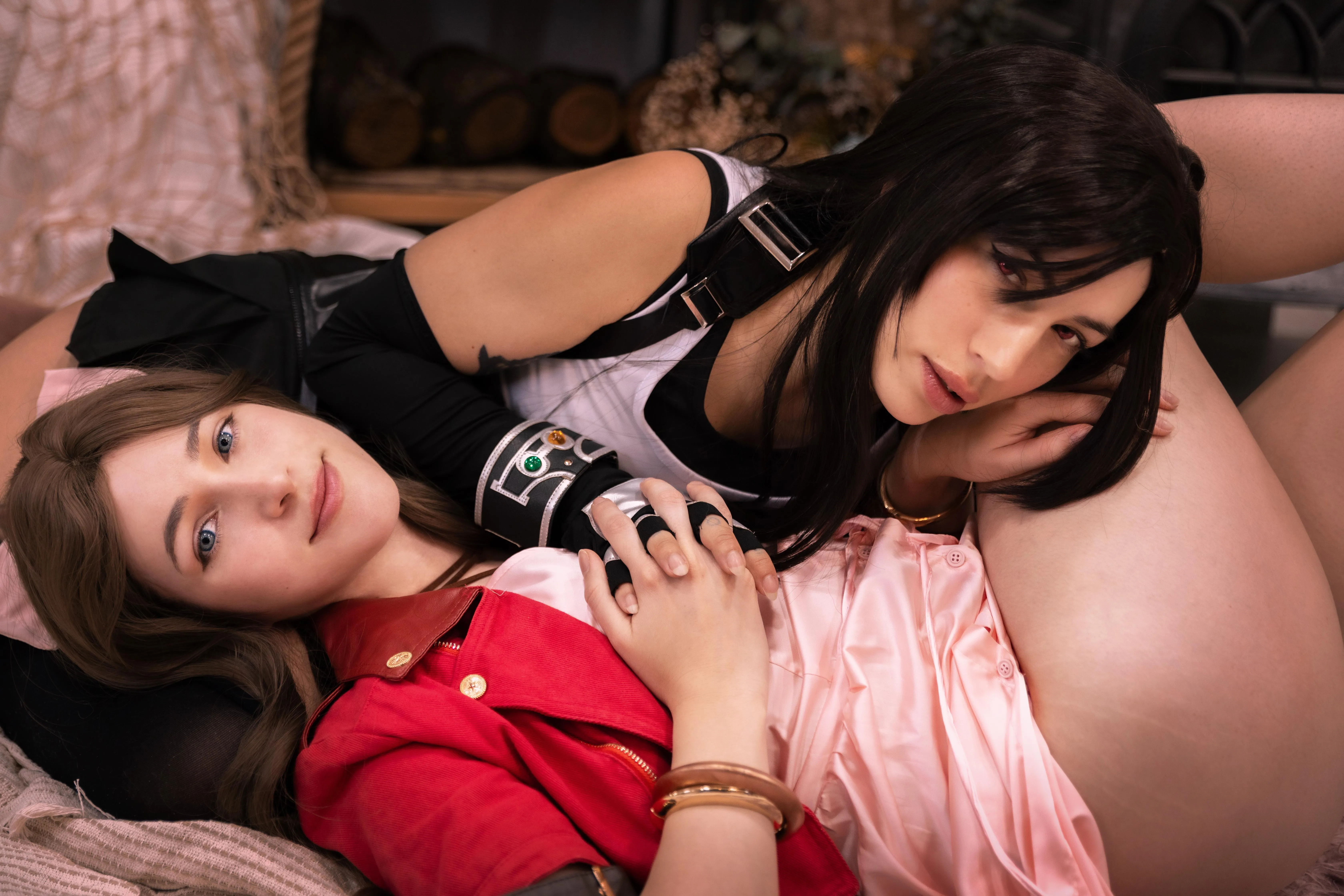 Tifa and Aerith (LivayDPunk and Milashiroki) [FinalfantasyVII]