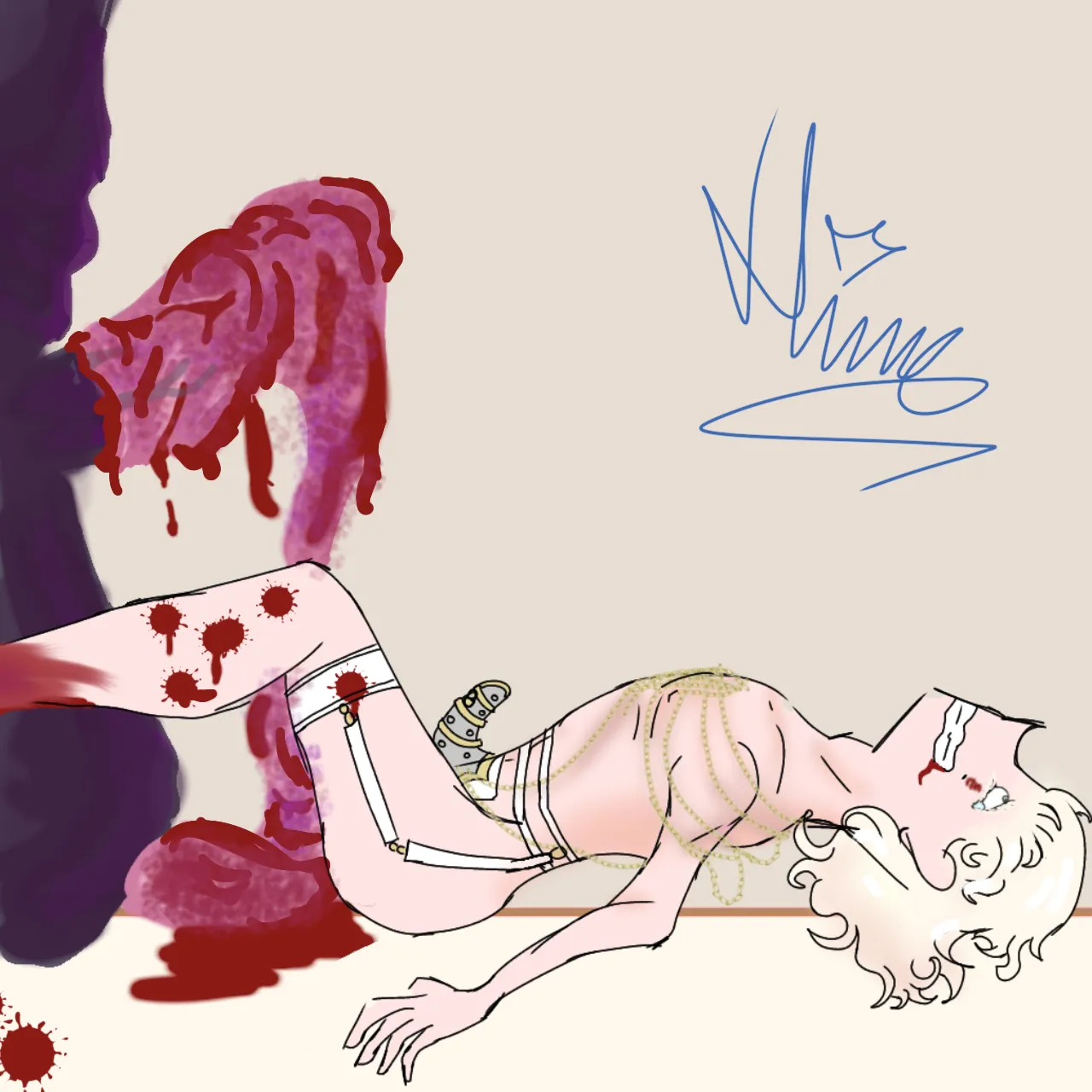 Using his insides as a condom