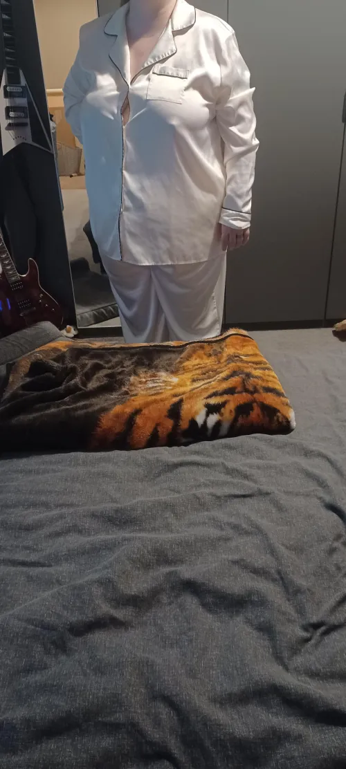 Wife's new satin pyjamas