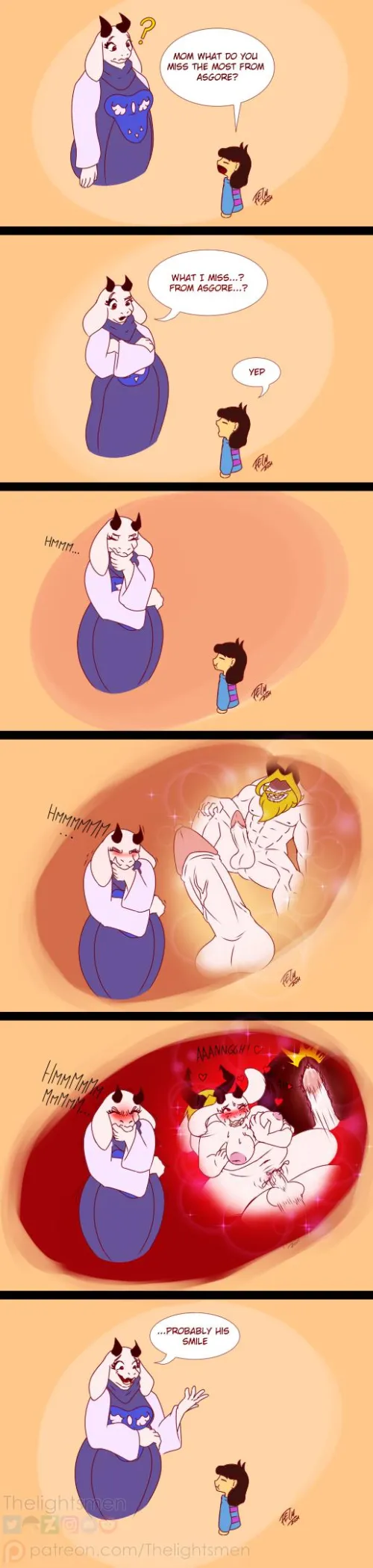 The thing that toriel missed from Asgore (art by thelightsmen)