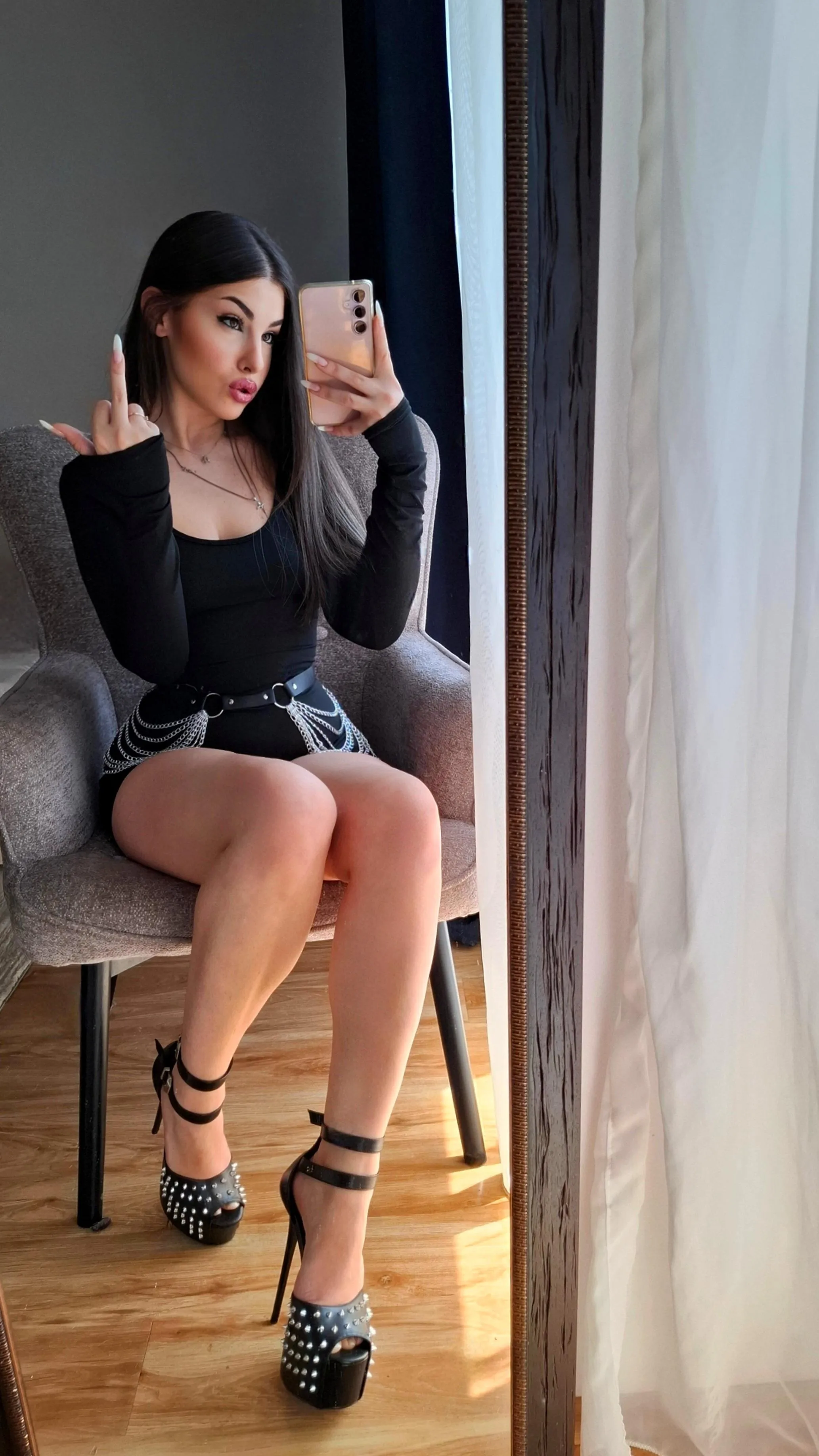 You're pathetic if you got hard over My middle finger