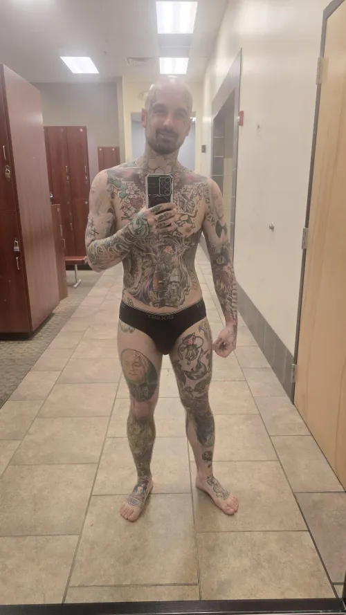 After almost 2 hours at the gym you just have to smile!