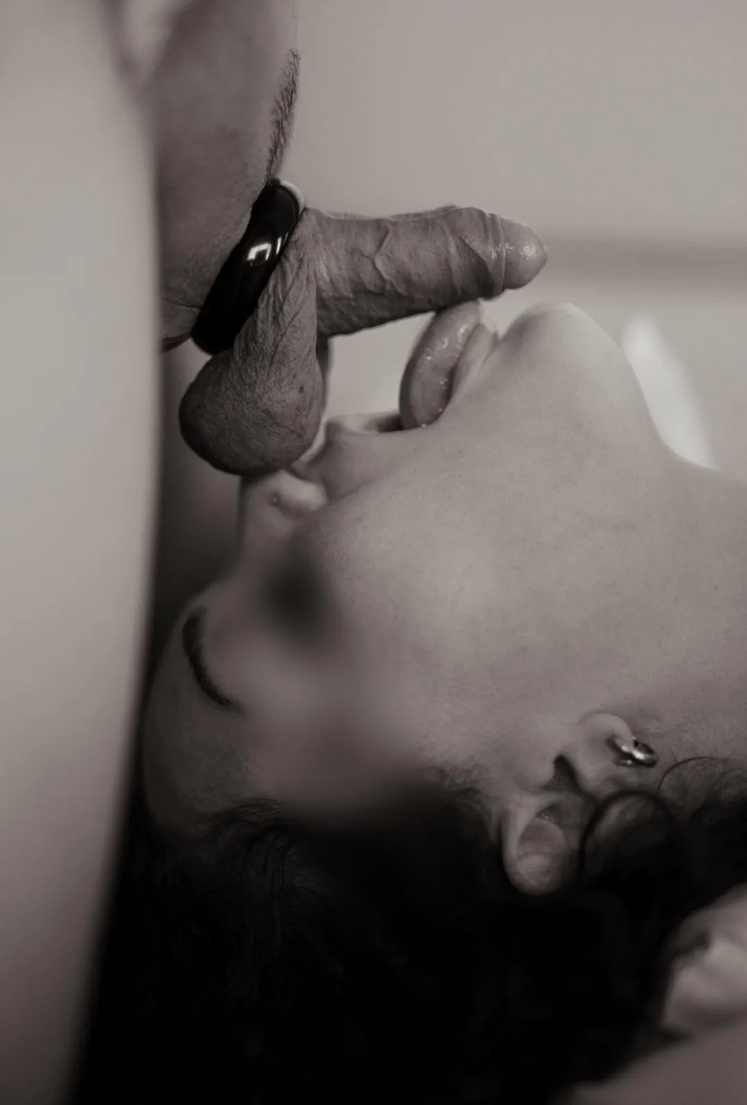 Coaxing out more loads with my tongue