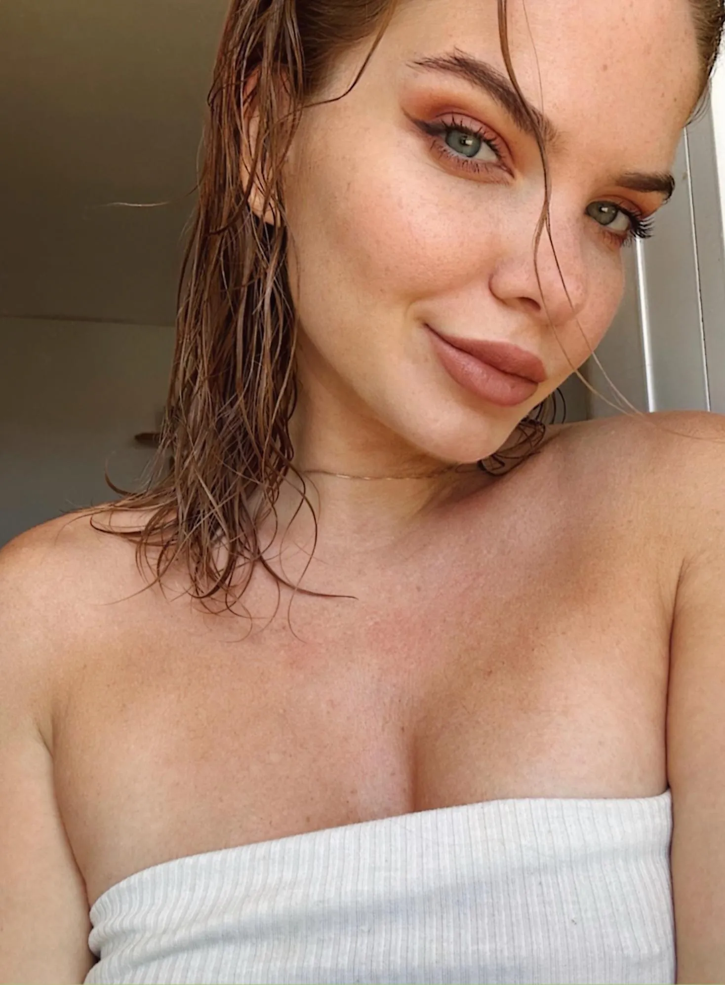 Fresh me, wrapped in a towel