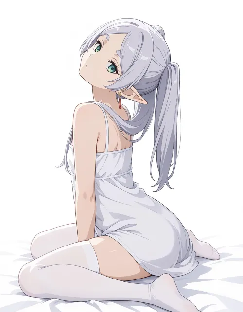 Frieren on the bed (@picowan11)