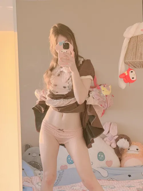 If anything, you're lucky to see me showing my panties like this