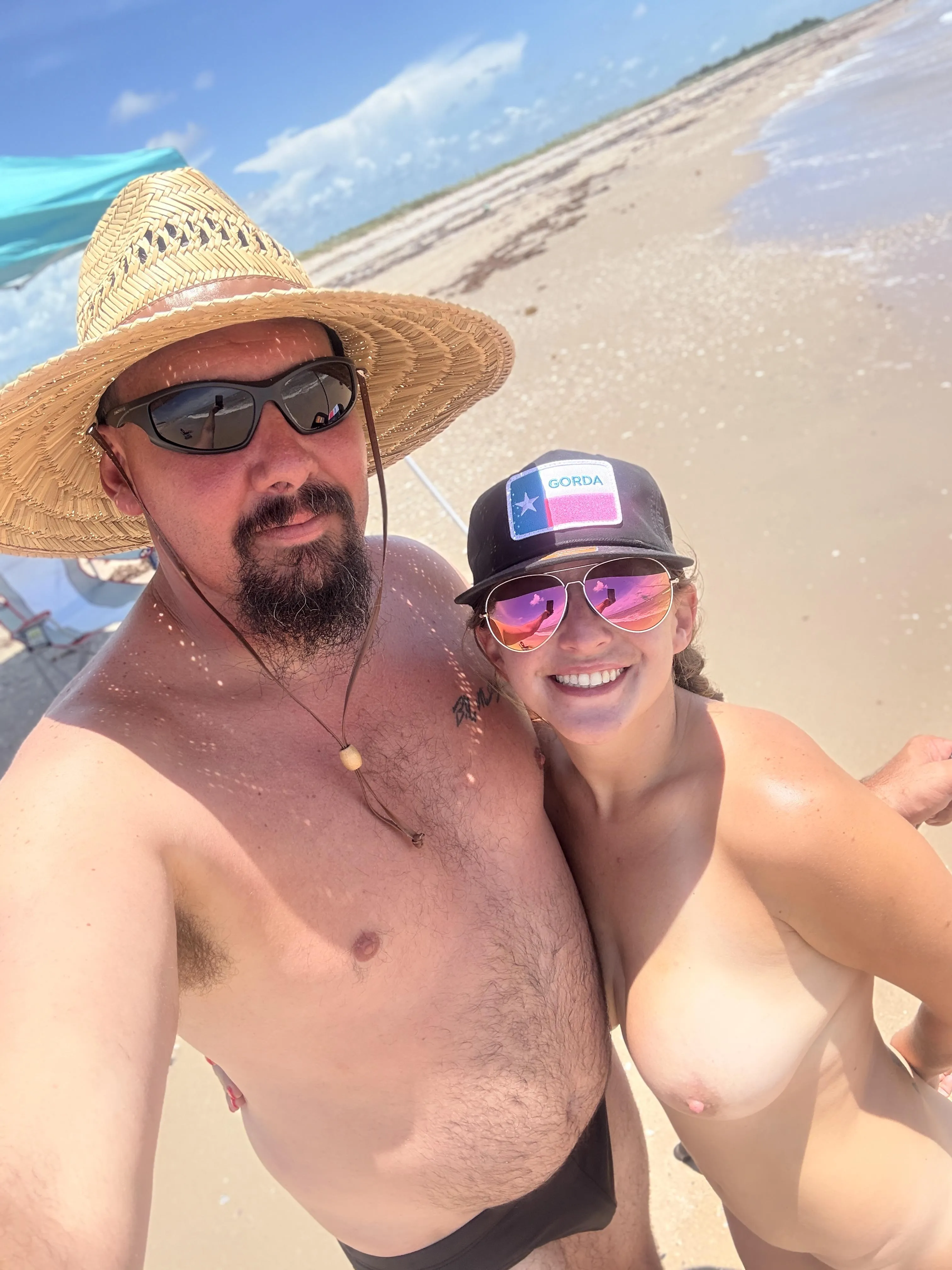 Just beaching with my hubby