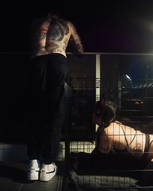 Little cute Asian in her cage :)