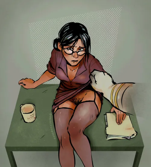 Miss Pauling no panties by veracruzaders