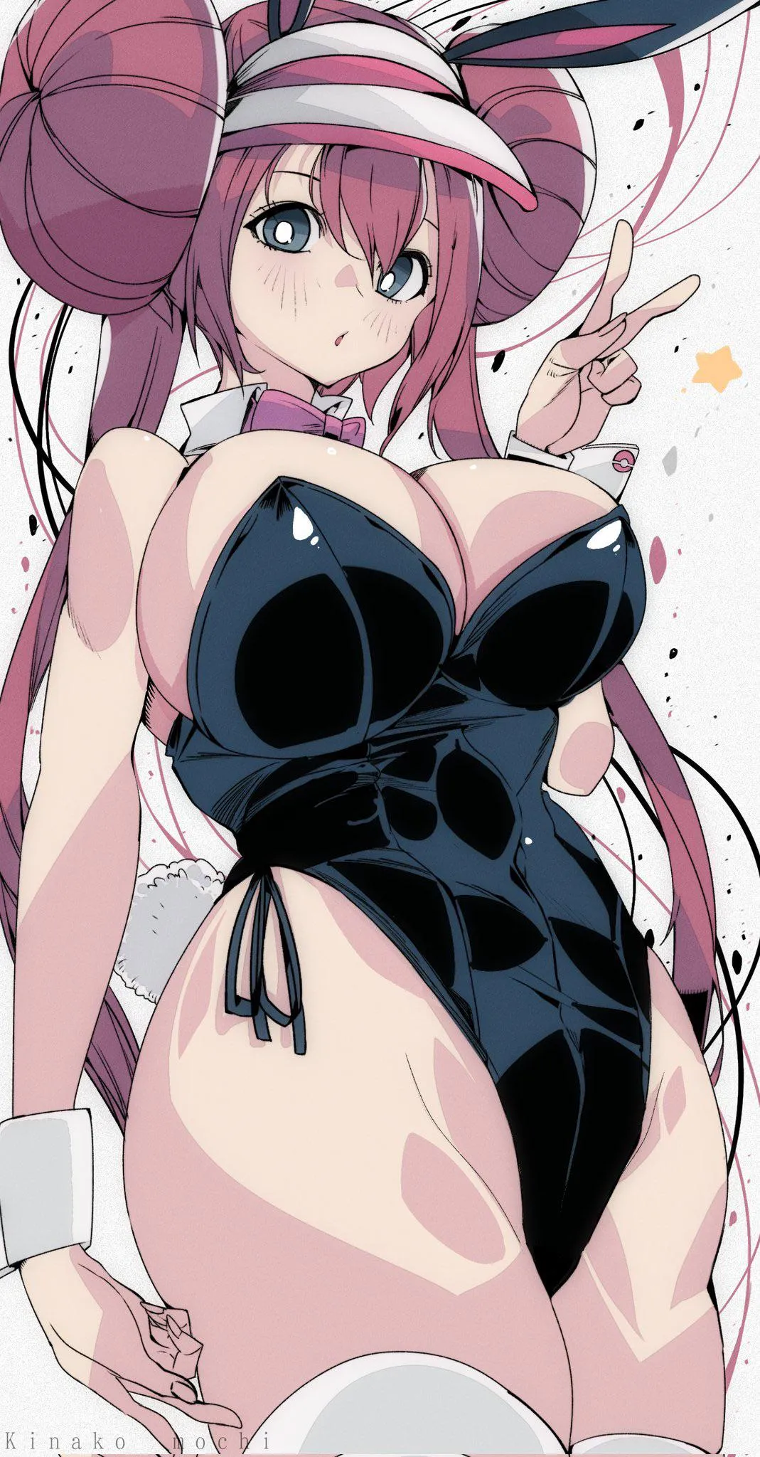 Rosa in a bunny suit (omochi_DB)