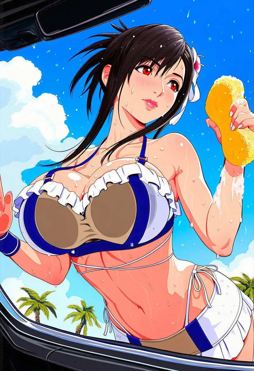 Shining Spirit Tifa Lockhart Car Wash [Final Fantasy VII Rebirth]