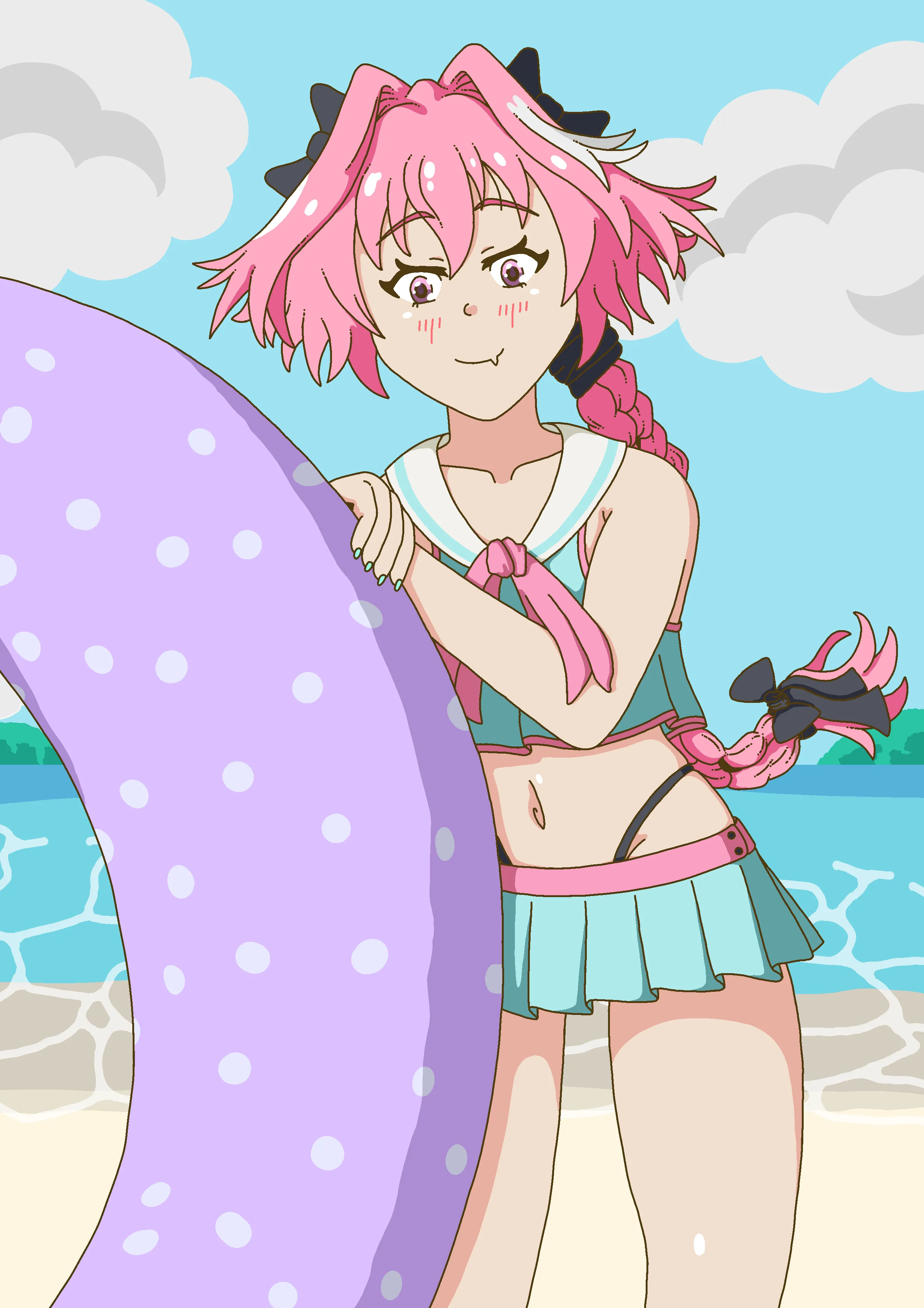 Swimtime with Astolfo