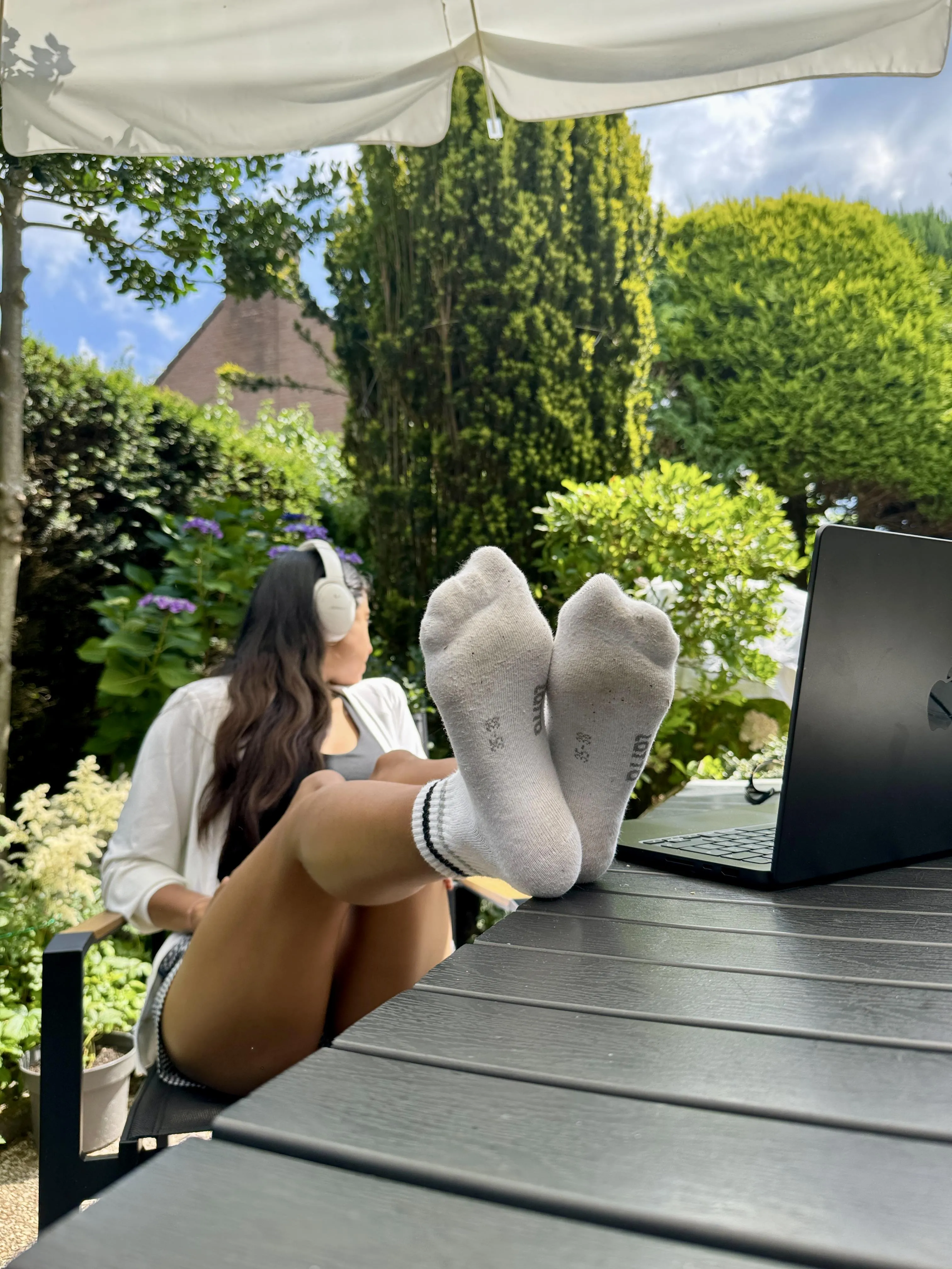 I knew you are staring to my socks... again